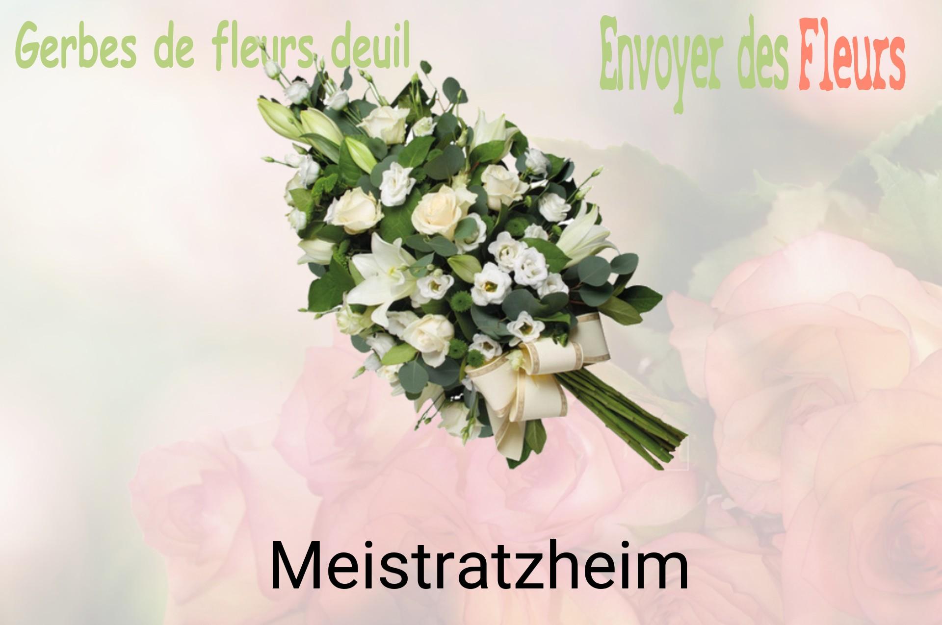 Gerbe de fleurs de deuil livrée à Meistratzheim